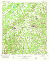 Whigham, Georgia 1955 (1972) USGS Old Topo Map Reprint 15x15 GA Quad 247610