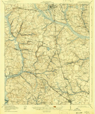 Allendale, South Carolina 1919 (1942) USGS Old Topo Map Reprint 15x15 GA Quad 261776