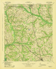 Allendale, South Carolina 1943 () USGS Old Topo Map Reprint 15x15 GA Quad 261777