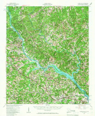 Clarks Hill, South Carolina 1941 (1966) USGS Old Topo Map Reprint 15x15 GA Quad 261806