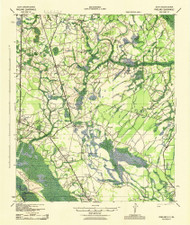 Pineland, South Carolina 1943 () USGS Old Topo Map Reprint 15x15 GA Quad 261922
