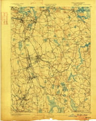 Abington, Massachusetts 1893 (1902) USGS Old Topo Map Reprint 15x15 MA Quad 352426