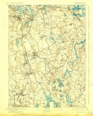 Abington, Massachusetts 1893 (1926) USGS Old Topo Map Reprint 15x15 MA Quad 352434