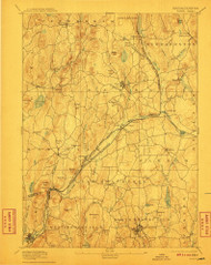 Barre, Massachusetts 1894 (1911) USGS Old Topo Map Reprint 15x15 MA Quad 352455