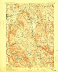 Becket, Massachusetts 1897 (1915) USGS Old Topo Map Reprint 15x15 MA Quad 352467