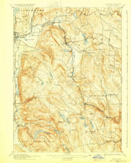Becket, Massachusetts 1897 (1928) USGS Old Topo Map Reprint 15x15 MA Quad 352468