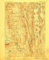 Belchertown, Massachusetts 1893 (1923) USGS Old Topo Map Reprint 15x15 MA Quad 352477