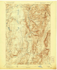 Berlin, New York 1898 (1921) USGS Old Topo Map Reprint 15x15 MA Quad 139236