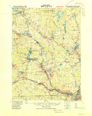 Blackstone, Massachusetts 1919 (1919) USGS Old Topo Map Reprint 15x15 MA Quad 352494