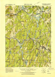 Brookfield, Massachusetts 1921 (1921) USGS Old Topo Map Reprint 15x15 MA Quad 352548
