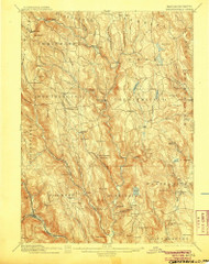 Chesterfield, Massachusetts 1895 (1905) USGS Old Topo Map Reprint 15x15 MA Quad 352567