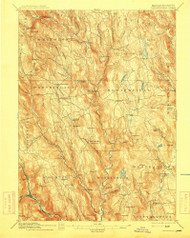 Chesterfield, Massachusetts 1895 (1915) USGS Old Topo Map Reprint 15x15 MA Quad 352569