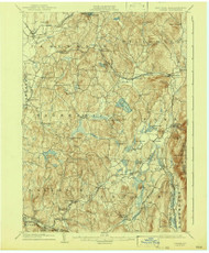 Copake, New York 1904 (1943) USGS Old Topo Map Reprint 15x15 MA Quad 137708