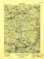 Framingham, Massachusetts 1918 (1918) USGS Old Topo Map Reprint 15x15 MA Quad 352667