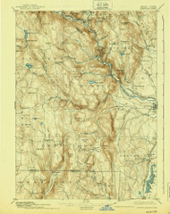 Granville, Massachusetts 1895 (1939) USGS Old Topo Map Reprint 15x15 MA Quad 352712