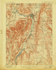 Greylock, Massachusetts 1898 (1913) USGS Old Topo Map Reprint 15x15 MA Quad 352745