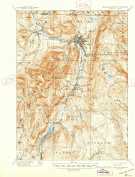 Greylock, Massachusetts 1898 (1941) USGS Old Topo Map Reprint 15x15 MA Quad 352752