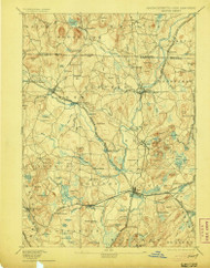 Groton, Massachusetts 1893 (1905) USGS Old Topo Map Reprint 15x15 MA Quad 352753