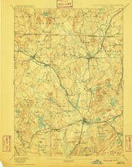 Groton, Massachusetts 1893 (1910) USGS Old Topo Map Reprint 15x15 MA Quad 352754