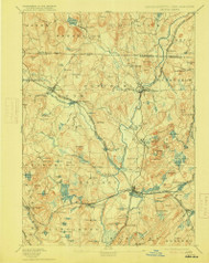 Groton, Massachusetts 1893 (1915) USGS Old Topo Map Reprint 15x15 MA Quad 352757