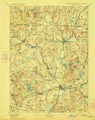 Groton, Massachusetts 1893 (1923) USGS Old Topo Map Reprint 15x15 MA Quad 352760