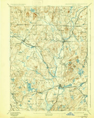 Groton, Massachusetts 1893 (1930) USGS Old Topo Map Reprint 15x15 MA Quad 352761