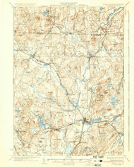 Groton, Massachusetts 1936 (1936) USGS Old Topo Map Reprint 15x15 MA Quad 352763
