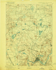 Haverhill, New Hampshire 1893 (1916) USGS Old Topo Map Reprint 15x15 MA Quad 352773