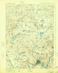 Haverhill, New Hampshire 1893 (1924) USGS Old Topo Map Reprint 15x15 MA Quad 352774