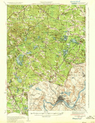 Haverhill, New Hampshire 1935 (1935) USGS Old Topo Map Reprint 15x15 MA Quad 330073