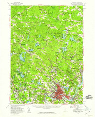 Haverhill, New Hampshire 1956 (1959) USGS Old Topo Map Reprint 15x15 MA Quad 330070