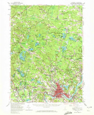 Haverhill, New Hampshire 1956 (1972) USGS Old Topo Map Reprint 15x15 MA Quad 330072