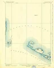 Muskeget, Massachusetts 1899 (1935) USGS Old Topo Map Reprint 15x15 MA Quad 352865