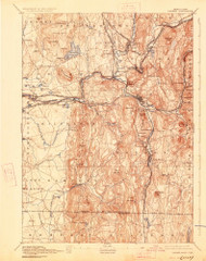 Palmer, Massachusetts 1893 (1927) USGS Old Topo Map Reprint 15x15 MA Quad 352927
