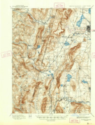 Pittsfield, Massachusetts 1897 (1943) USGS Old Topo Map Reprint 15x15 MA Quad 352931