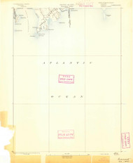Sakonnet, Rhode Island 1893 (1893) USGS Old Topo Map Reprint 15x15 MA Quad 353526
