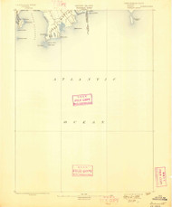 Sakonnet, Rhode Island 1893 (1898) USGS Old Topo Map Reprint 15x15 MA Quad 353527