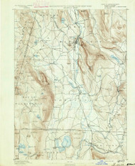 Sheffield, Massachusetts 1891 (1891) USGS Old Topo Map Reprint 15x15 MA Quad 353018