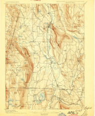 Sheffield, Massachusetts 1897 (1897) USGS Old Topo Map Reprint 15x15 MA Quad 353020