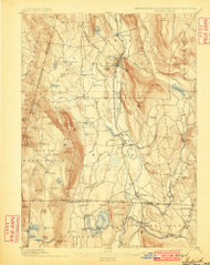 Sheffield, Massachusetts 1897 (1900) USGS Old Topo Map Reprint 15x15 MA Quad 353021