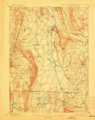 Sheffield, Massachusetts 1897 (1908) USGS Old Topo Map Reprint 15x15 MA Quad 353023