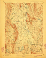 Sheffield, Massachusetts 1897 (1911) USGS Old Topo Map Reprint 15x15 MA Quad 353024