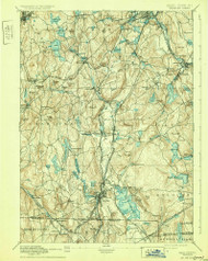 Webster, Massachusetts 1892 (1931) USGS Old Topo Map Reprint 15x15 MA Quad 353096