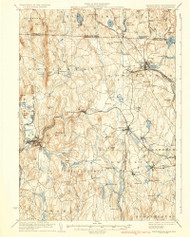 Winchendon, Massachusetts 1935 (1935) USGS Old Topo Map Reprint 15x15 MA Quad 353113