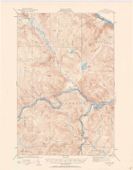 Allagash, Maine 1930 (1961) USGS Old Topo Map Reprint 15x15 ME Quad 306436