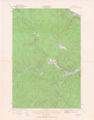 Allagash, Maine 1930 (1968) USGS Old Topo Map Reprint 15x15 ME Quad 306433