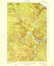 Allagash, Maine 1933 (1933) USGS Old Topo Map Reprint 15x15 ME Quad 460073