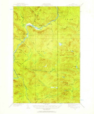Allagash Falls, Maine 1932 (1957) USGS Old Topo Map Reprint 15x15 ME Quad 460078