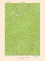 Allagash Falls, Maine 1932 (1961) USGS Old Topo Map Reprint 15x15 ME Quad 306431