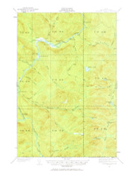 Allagash Falls, Maine 1932 (1968) USGS Old Topo Map Reprint 15x15 ME Quad 460079